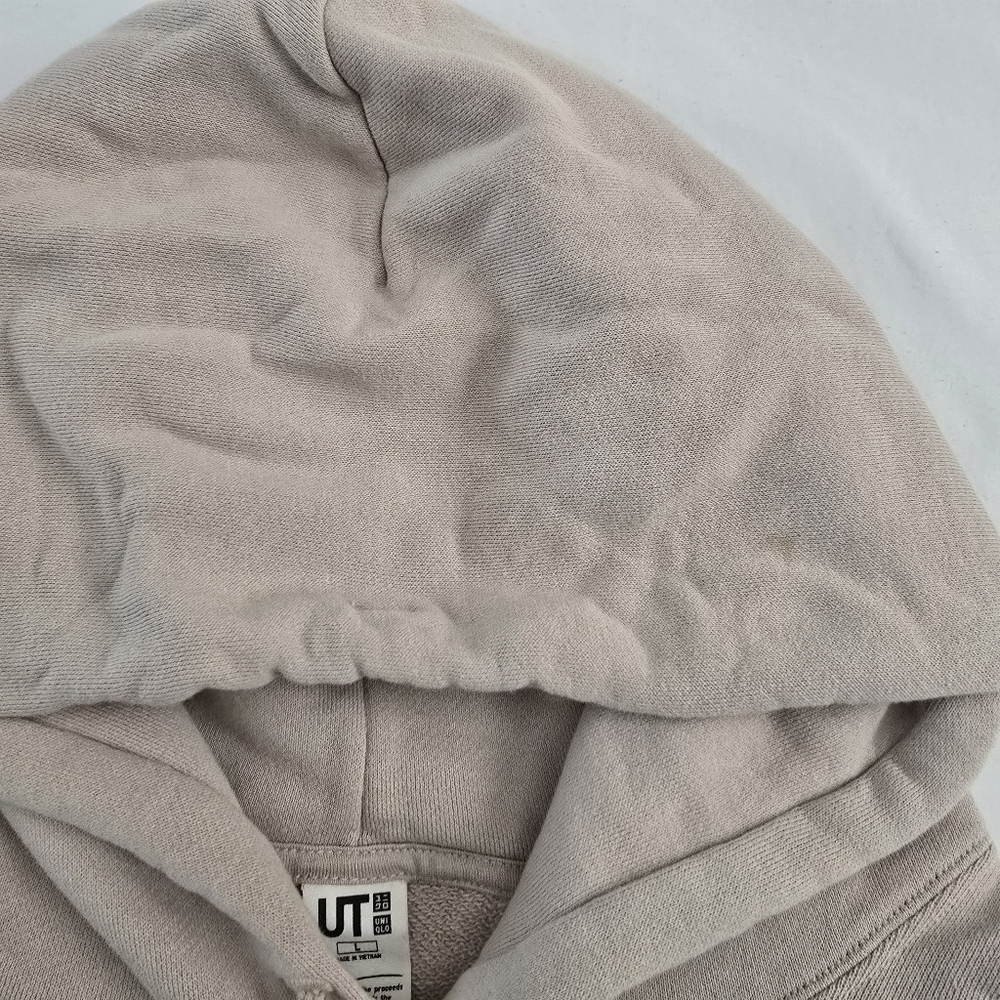 Uniqlo x Jeff Koons Seated Ballerina Hoodie Sweatshirt Beige Size L - Picture 5 of 9